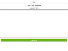 Tablet Screenshot of chinakingallentown.com